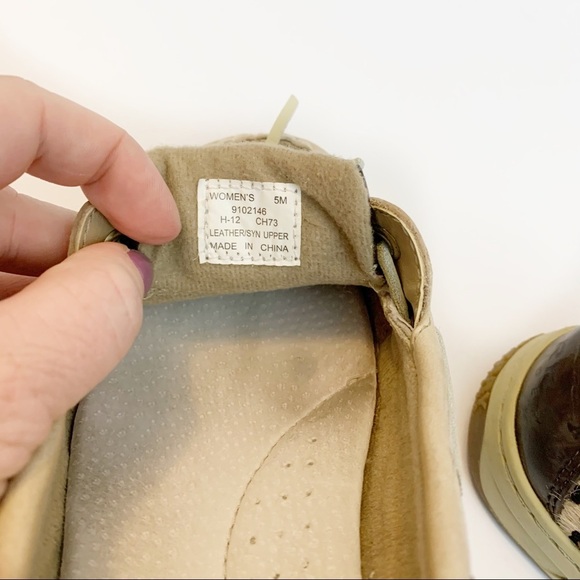 Sperry Anglefish Linen Leopard Print Slip On Boat Shoes Size 5 EUC - Picture 6 of 7